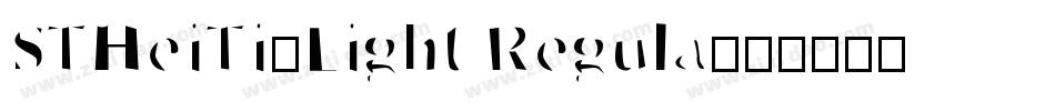 STHeiTi-Light Regula字体转换
